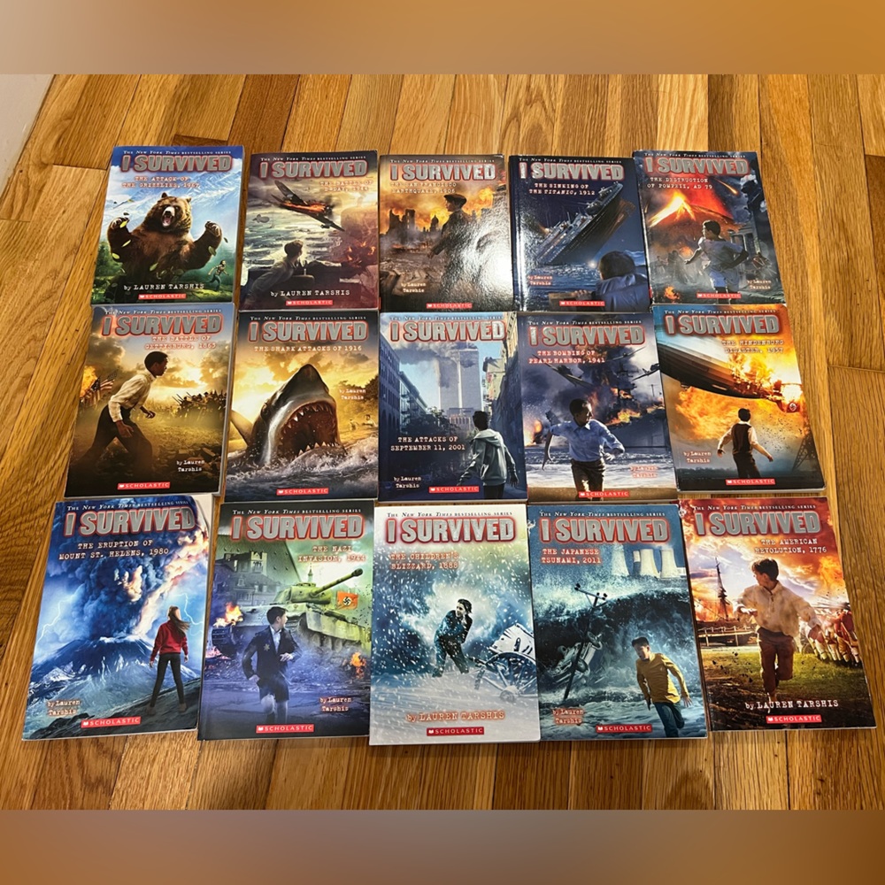15 “I Survived” Chapter Books 📚 by Lauren Tarshis